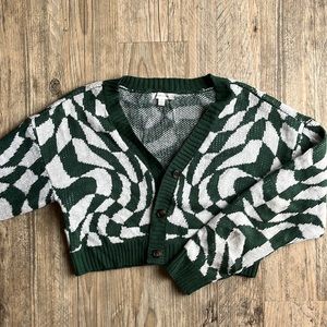 Trendy Cropped Cardigan